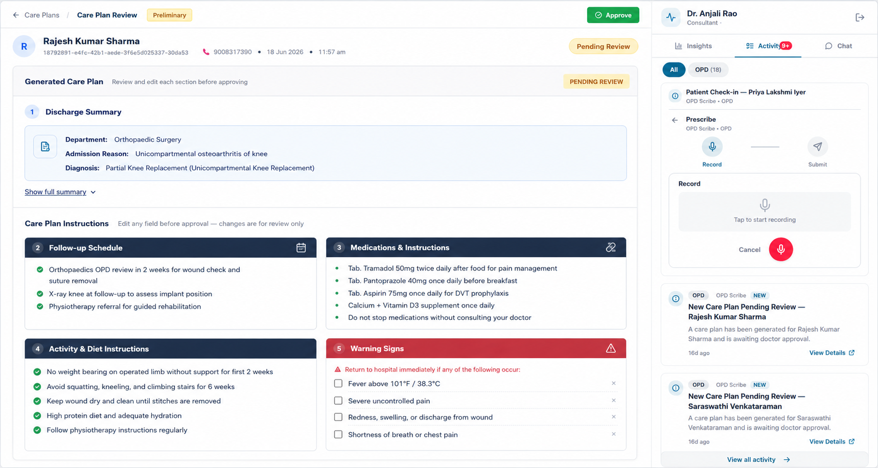 Vital 360 Dashboard